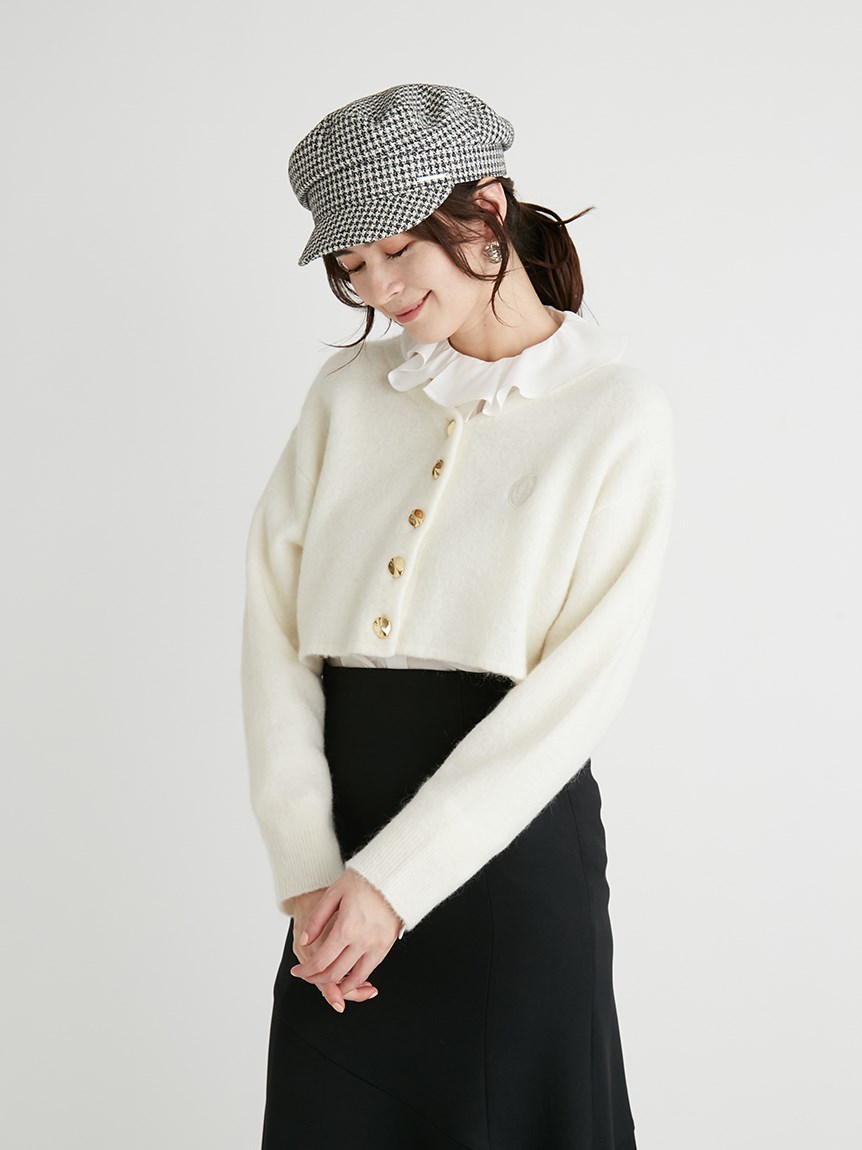 刺繍Ｖネックニットカーディガン(カーディガン)｜TOPS（トップス 