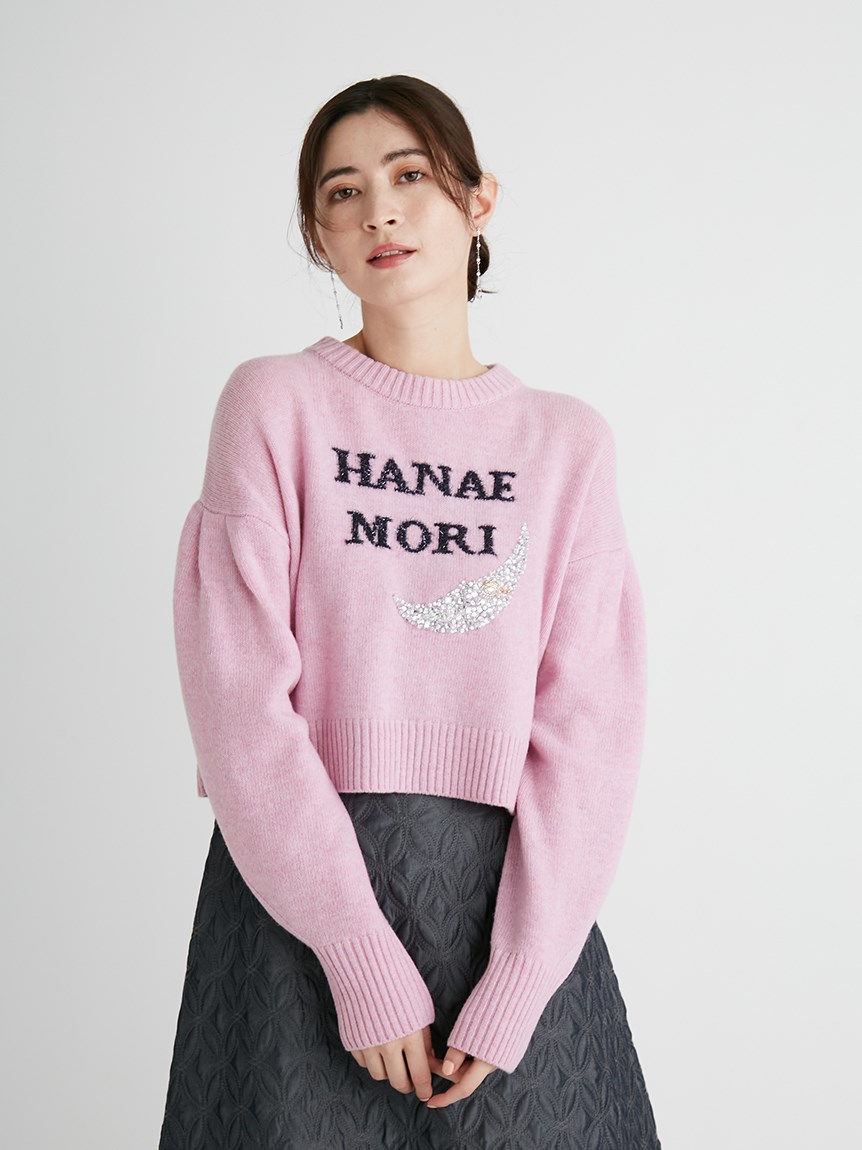 ニット 【HANAE MORI×CELFORDコラボ】 ロゴニットプルオーバー-