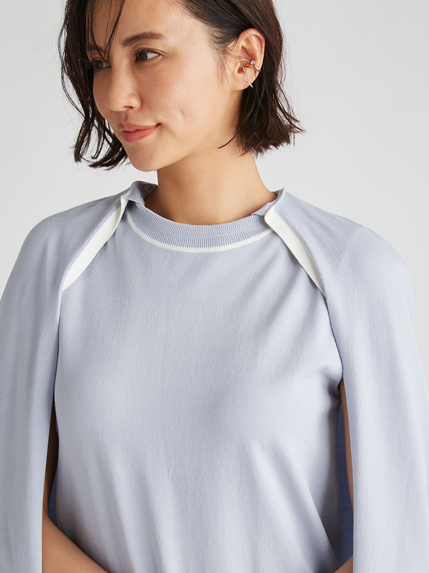 ２Ｗａｙケーププルオーバー(ニットプルオーバー)｜TOPS（トップス