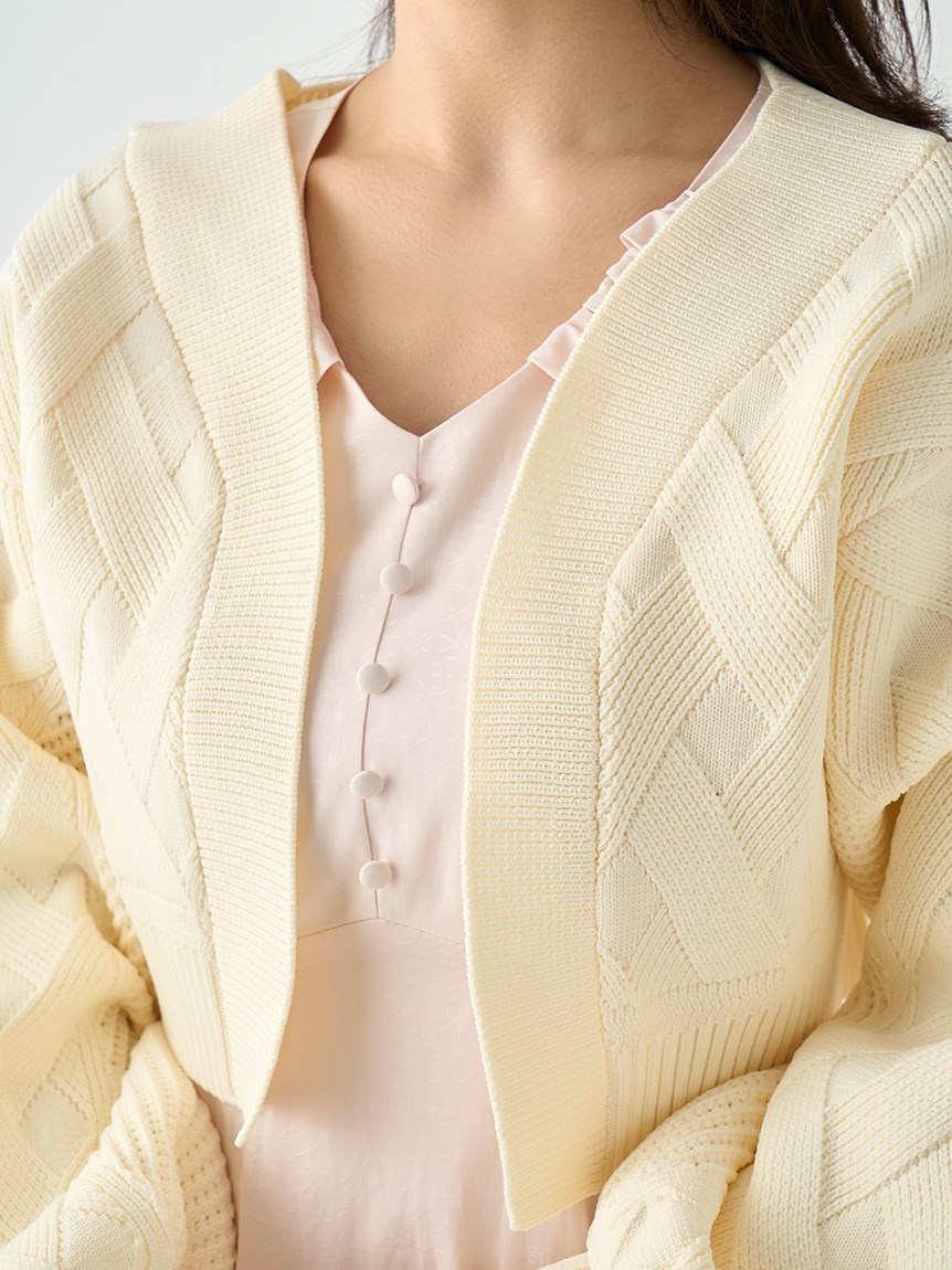 ケーブルニットボレロ(カーディガン)｜TOPS（トップス）｜CELFORD 