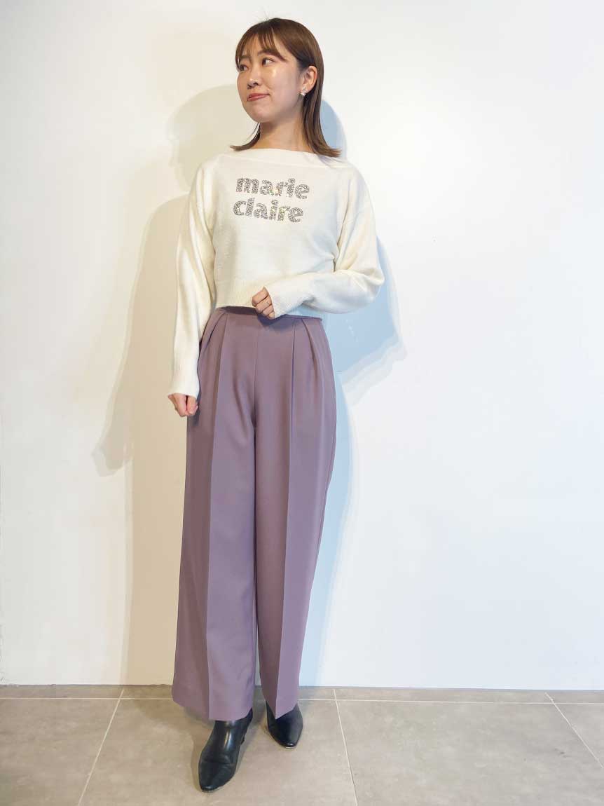 marieclaire×CELFORDCollaborationロゴニットプルオーバー(ニットプル