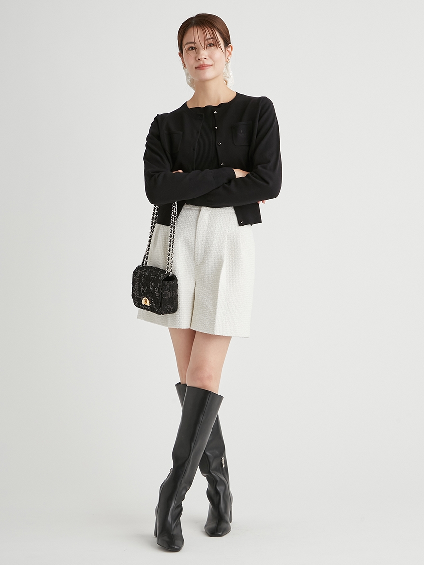 2WAYラッフルリブニットトップス(ニットプルオーバー)｜TOPS（トップス）｜CELFORD（セルフォード）の通販サイト 【公式】