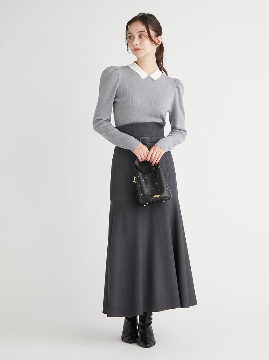 シルク混衿付きニットプルオーバー(ニットプルオーバー)｜TOPS（トップス）｜CELFORD（セルフォード）の通販サイト 【公式】