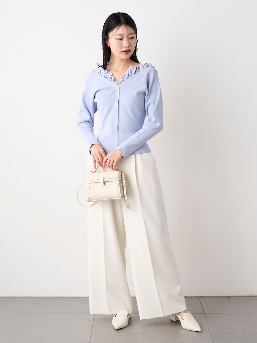 CELFORD（セルフォード）の「フリルスリーブニットプルオーバー