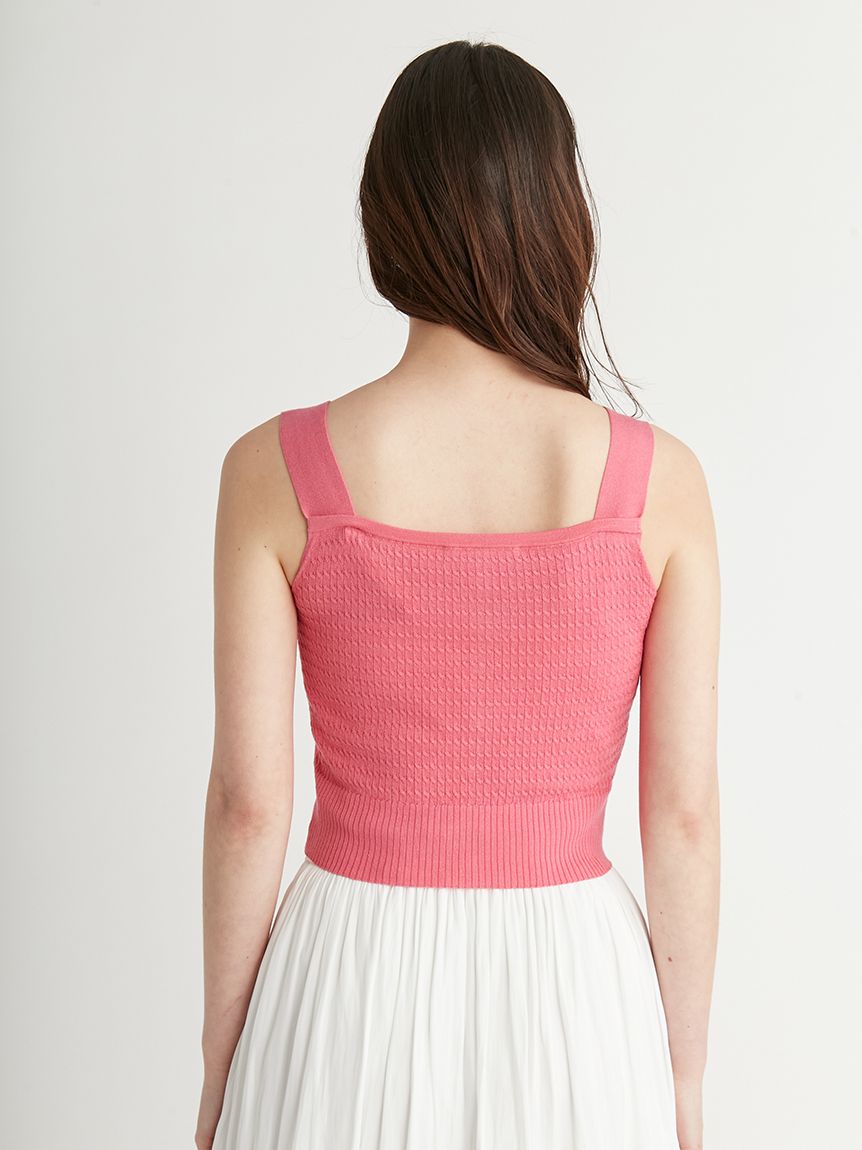 ケーブルアンサンブルニット(ニットプルオーバー)｜TOPS