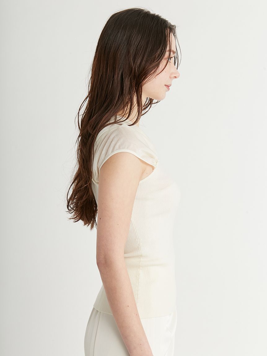 シルクブレンド2WAYニットプル(ニットプルオーバー)｜TOPS
