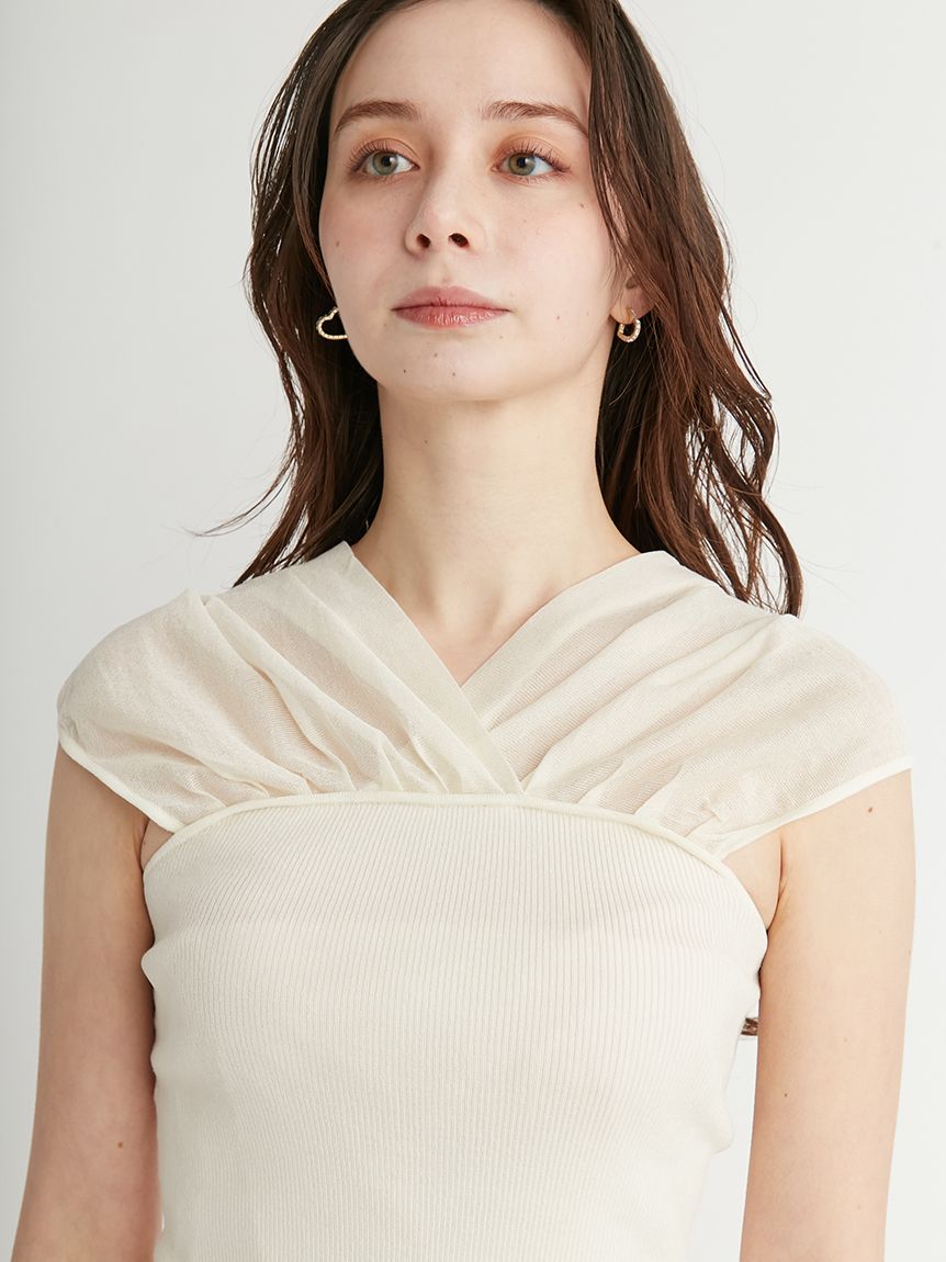 シルクブレンド2WAYニットプル(ニットプルオーバー)｜TOPS