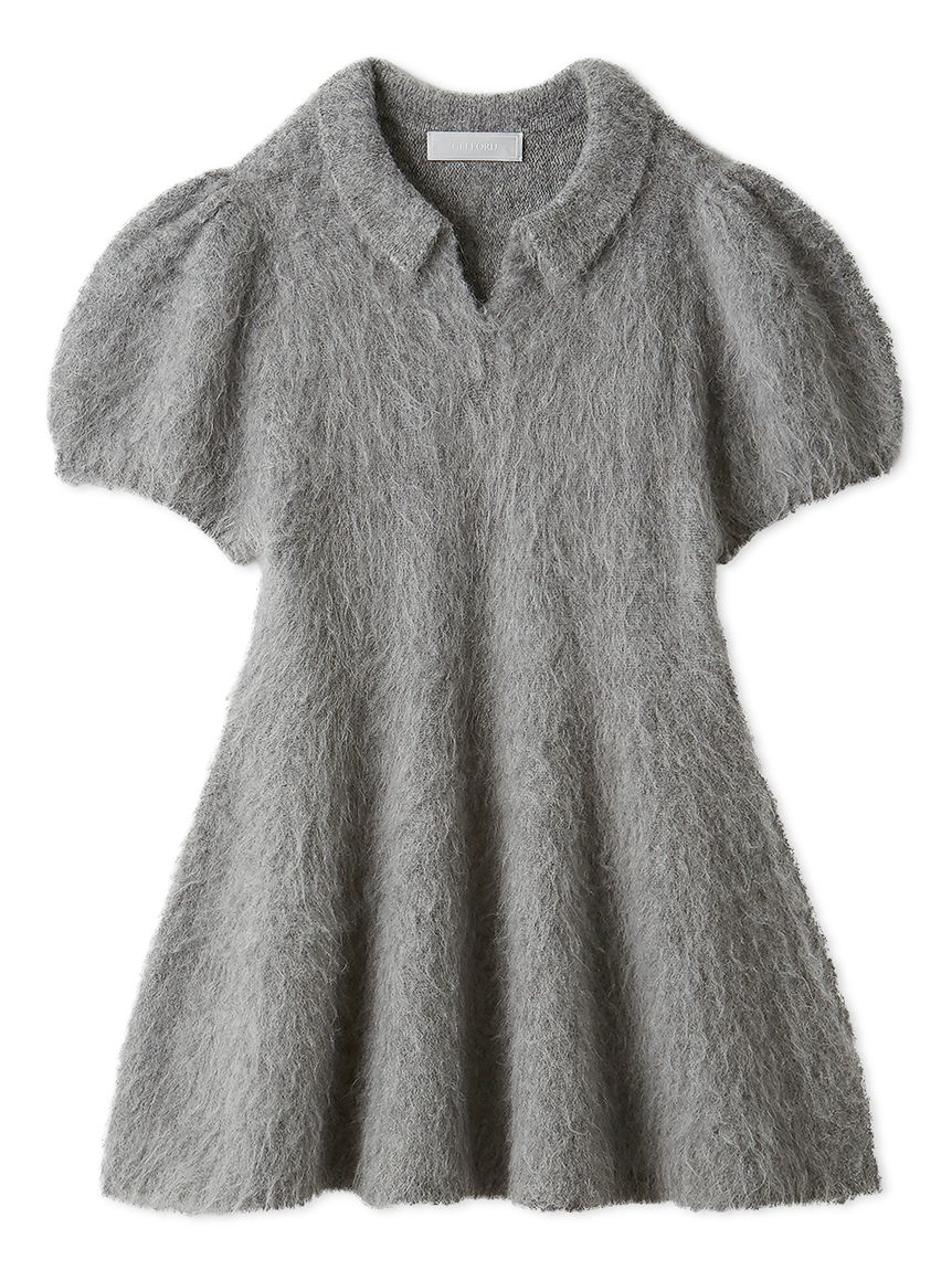 CELFORD セルフォード　スキッパーペプラムニットプル　半袖ニット スキッパーペプラムニットプル(ニットプルオーバー)｜TOPS