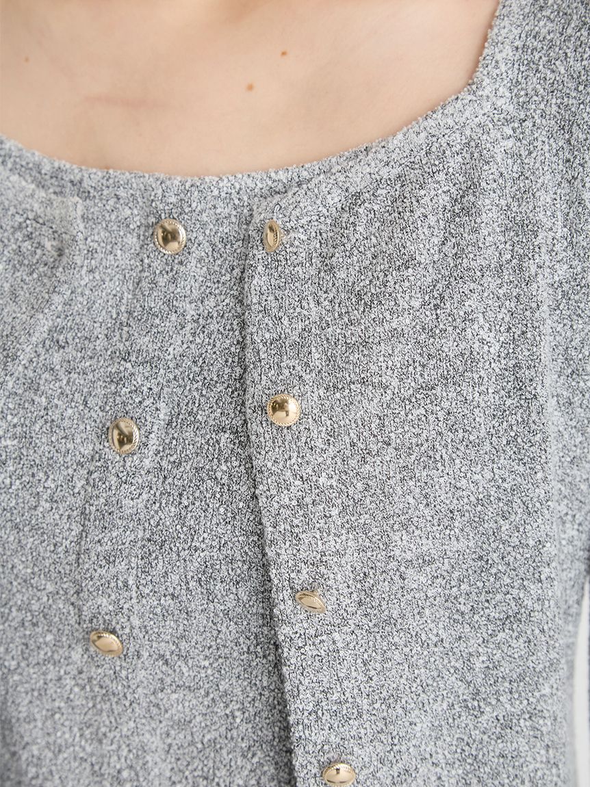 スクエアネックアンサンブルニット(ニットプルオーバー)｜TOPS