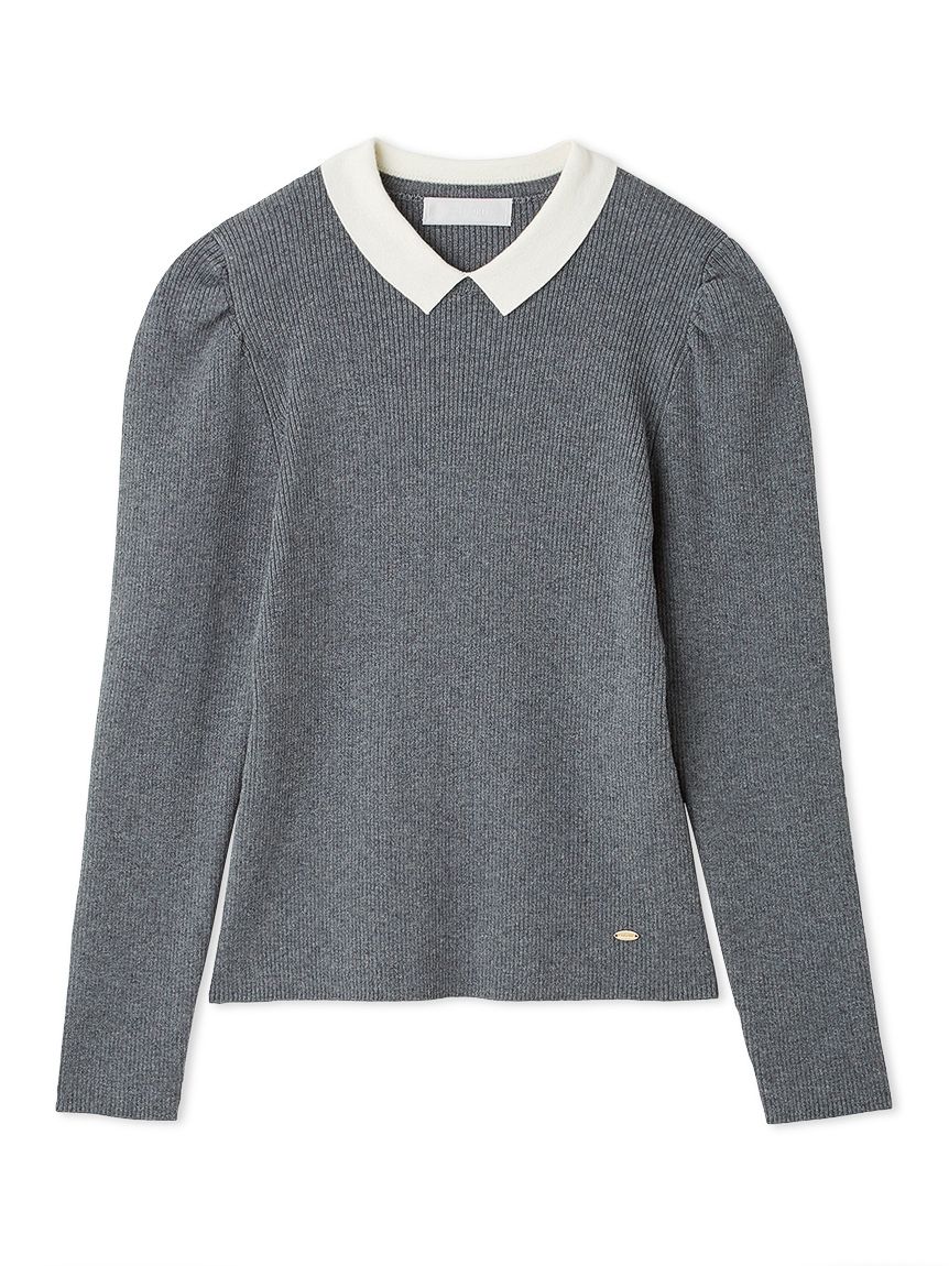 cccmalie☆カシミア ファー襟長袖ニット cccmalie☆カシミア ファー襟長袖ニット SLY ニット セーター F