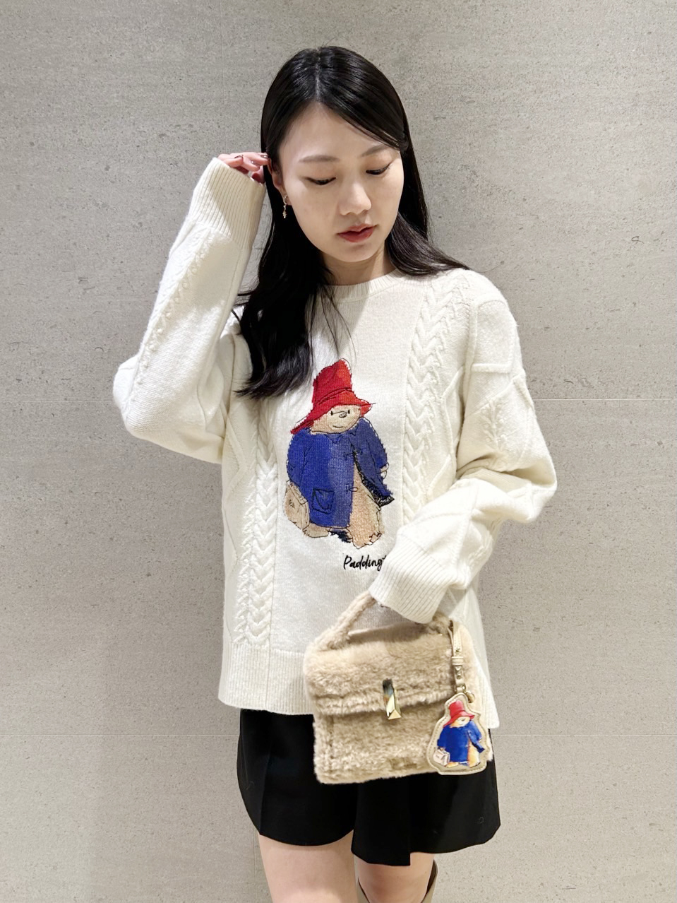 パディントン(TM)×CELFORD】ケーブルニットプルオーバー(ニットプル