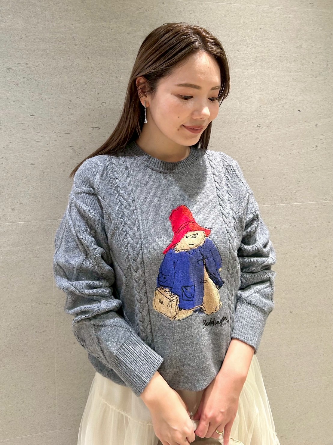 パディントン(TM)×CELFORD】ケーブルニットプルオーバー(ニットプル