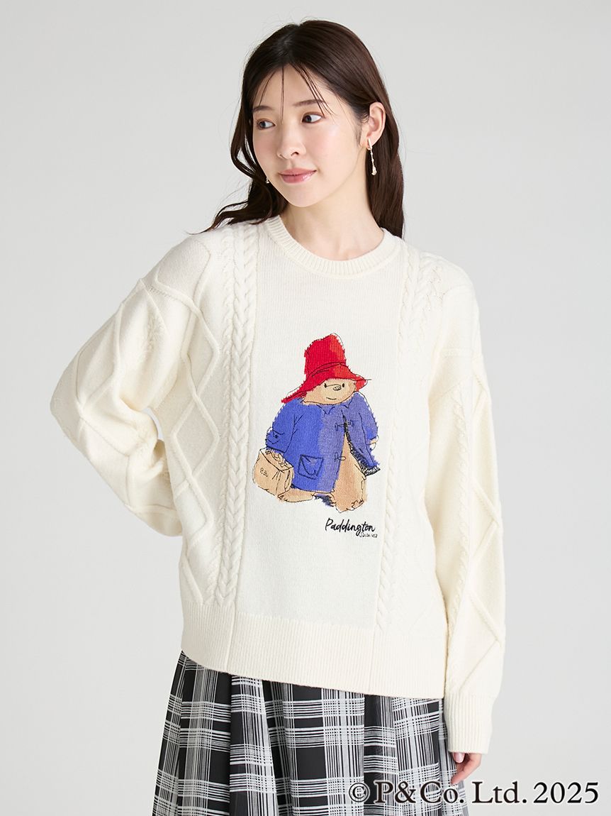 パディントン(TM)×CELFORD】ケーブルニットプルオーバー(ニットプル
