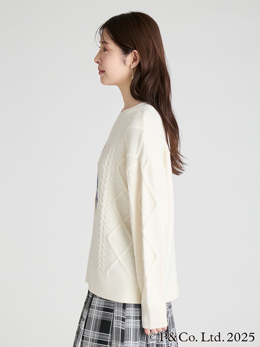 パディントン(TM)×CELFORD】ケーブルニットプルオーバー(ニットプル