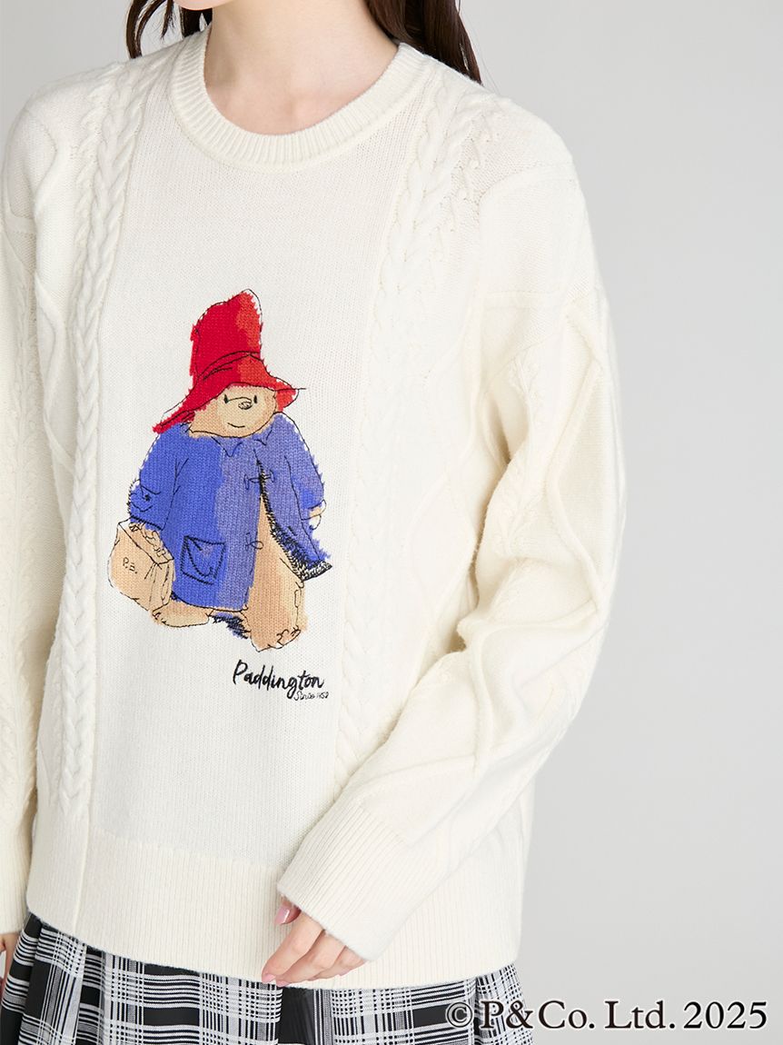 パディントン(TM)×CELFORD】ケーブルニットプルオーバー(ニットプル