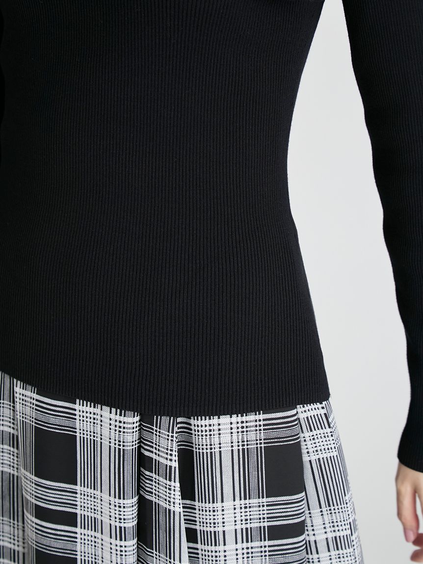 ウォッシャブル】ショルダーリボンニットプルオーバー(ニットプル