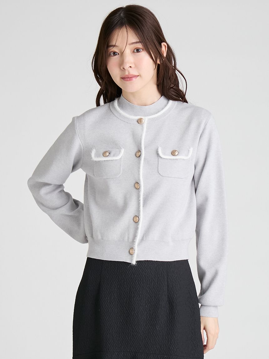 ファートリムニットアンサンブル(ニットプルオーバー)｜TOPS（トップス