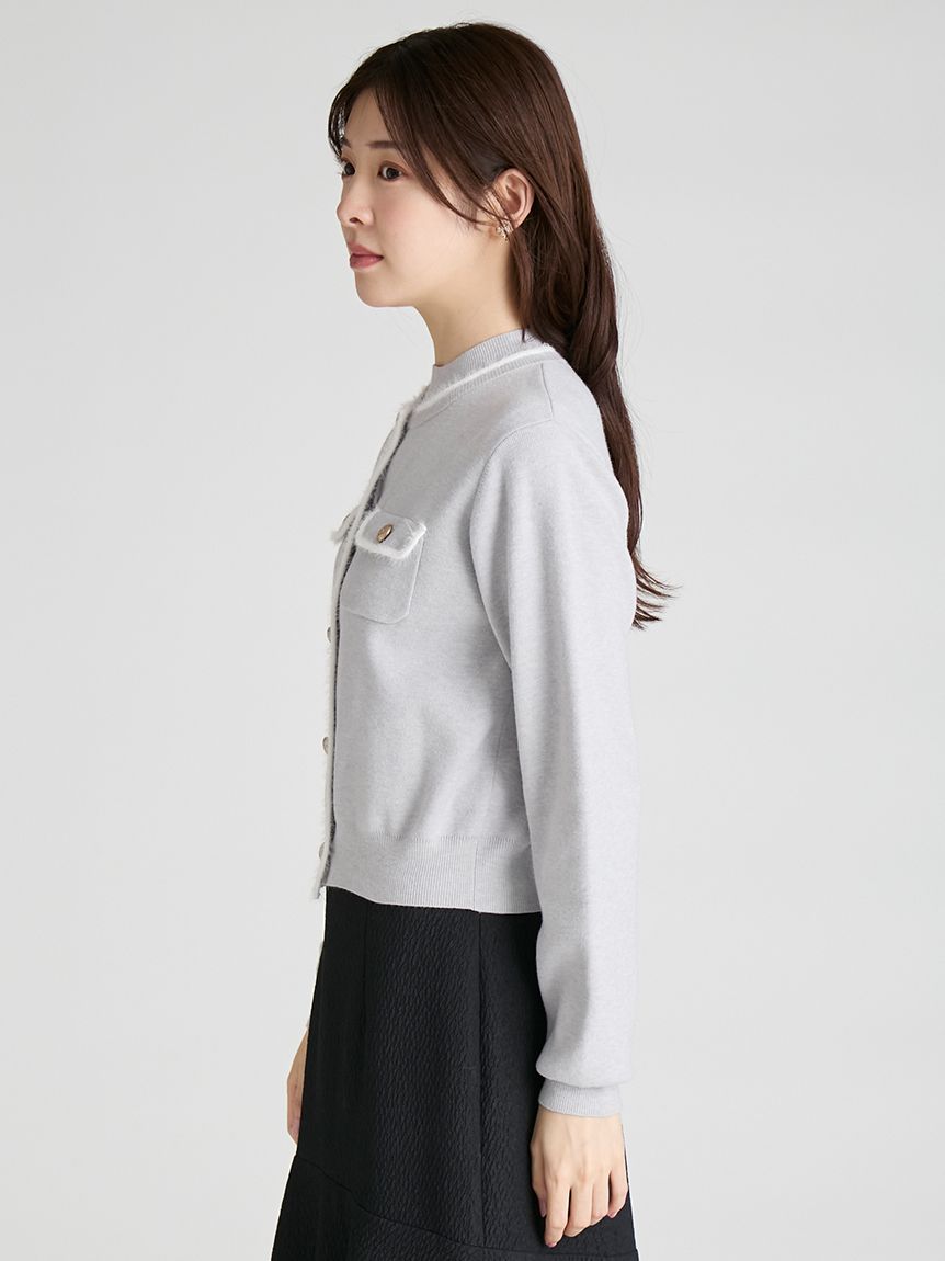 セルフォード　CELFORD ファーライクニットアンサンブル　新品　タグ付き セルフォード CELFORD ファーライクニットアンサンブル 新品