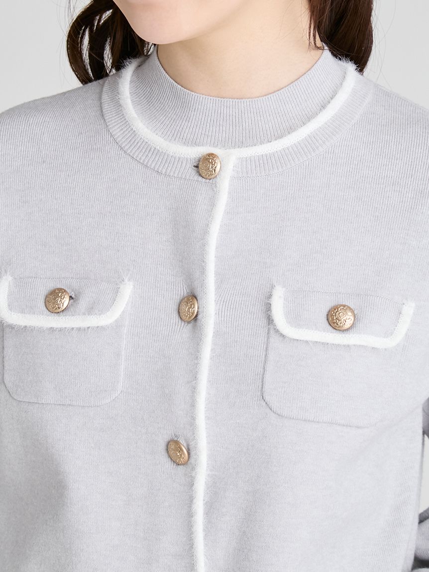 ファートリムニットアンサンブル(ニットプルオーバー)｜TOPS（トップス