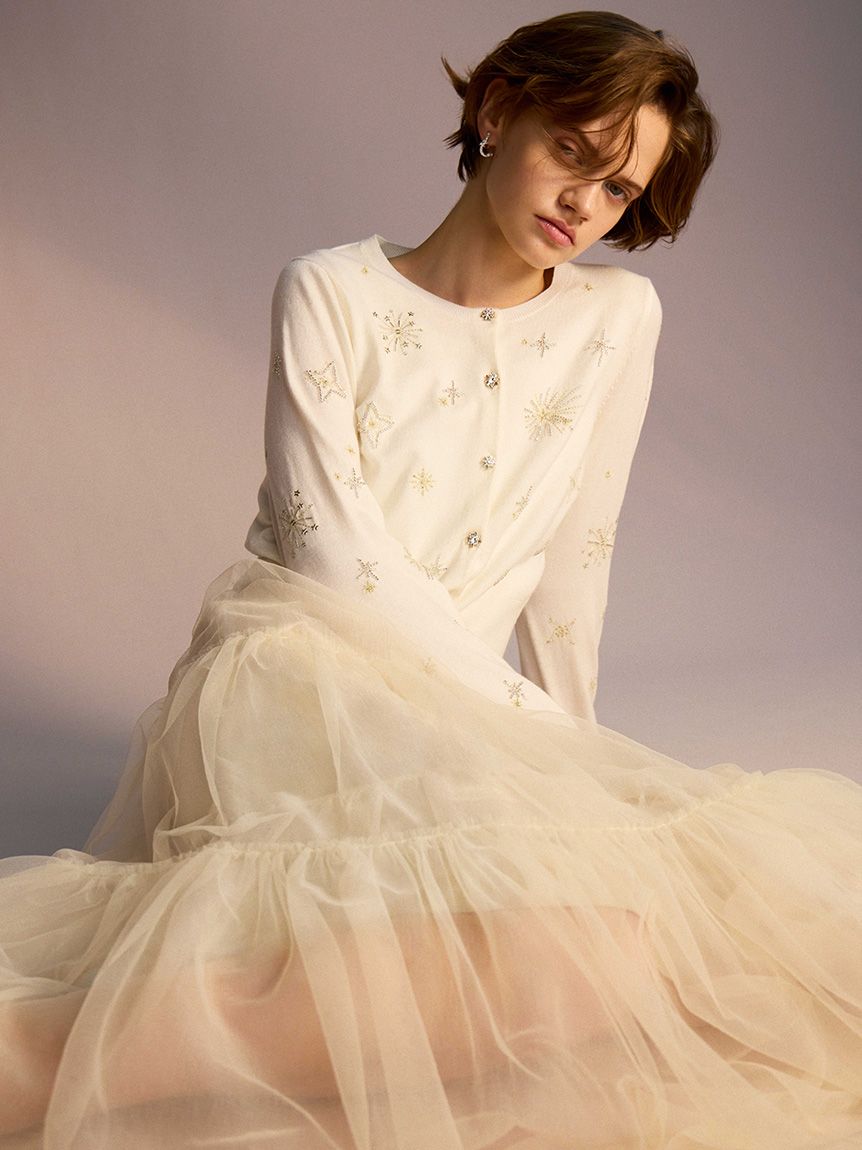 未開封♥️新作✨ CELFORDコラボスターリー刺繍ニットアンサンブル YUMI KATSURA for CELFORD】コラボスターリー刺繍ニットアンサンブル