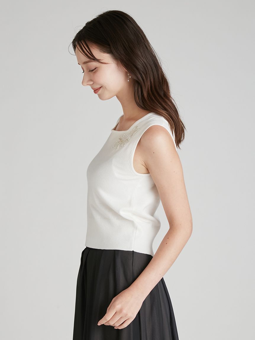 YUMI KATSURA for CELFORD】コラボスターリー刺繍ニットアンサンブル