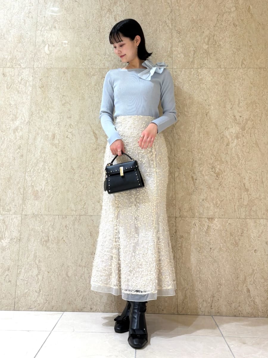 アシメフリルニットプルオーバー(ニットプルオーバー)｜TOPS（トップス