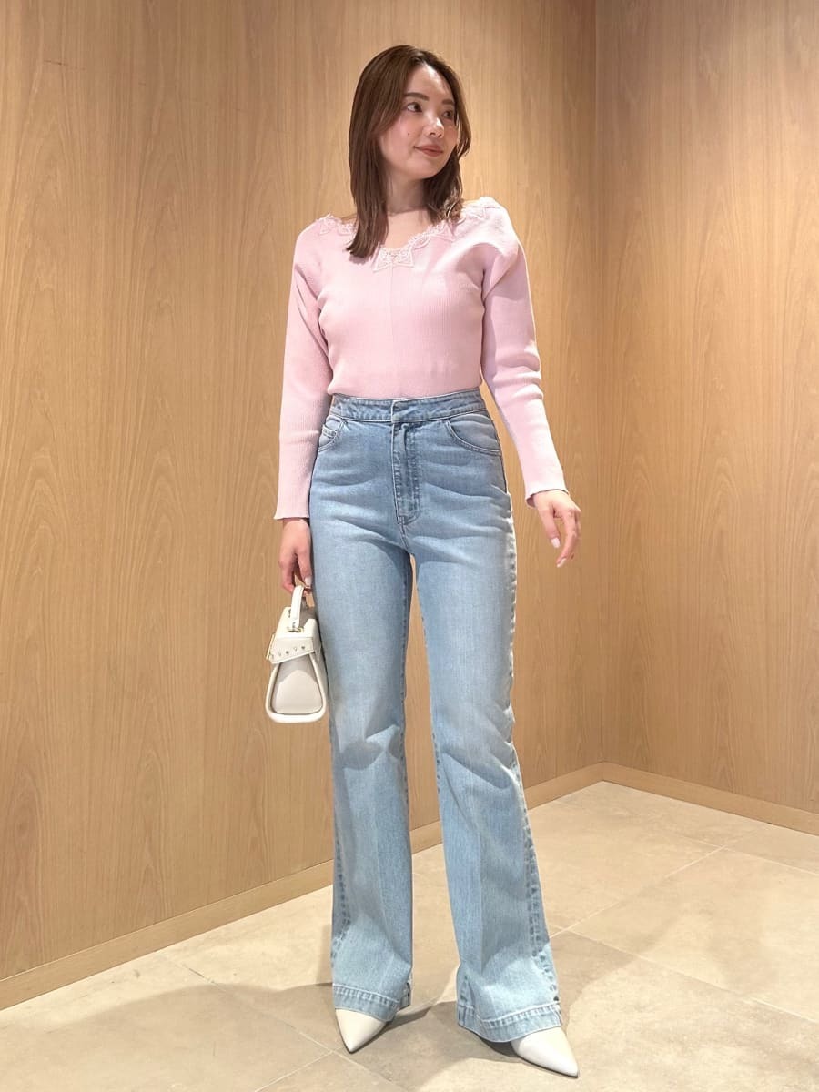 ハートレースニットプルオーバー(ニットプルオーバー)｜TOPS（トップス