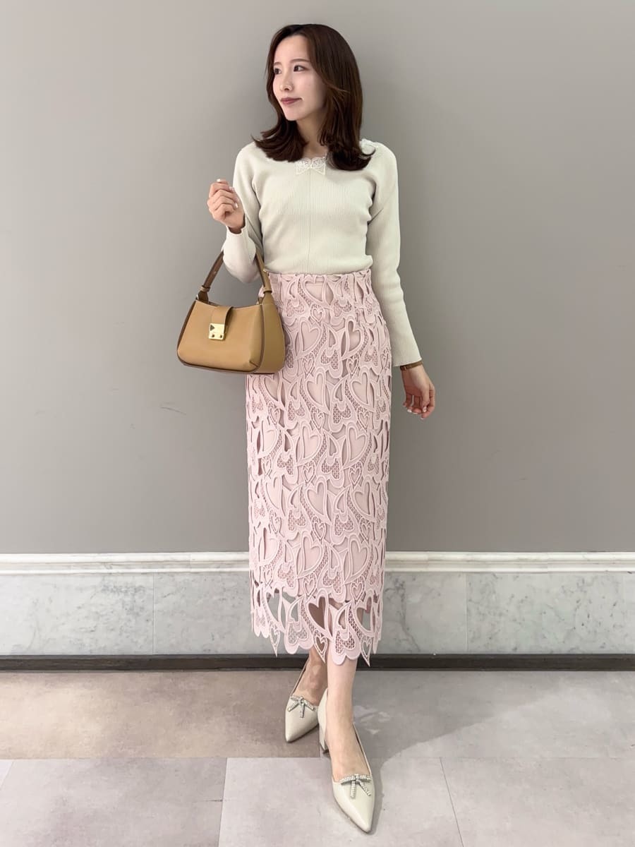 ハートレースニットプルオーバー(ニットプルオーバー)｜TOPS（トップス