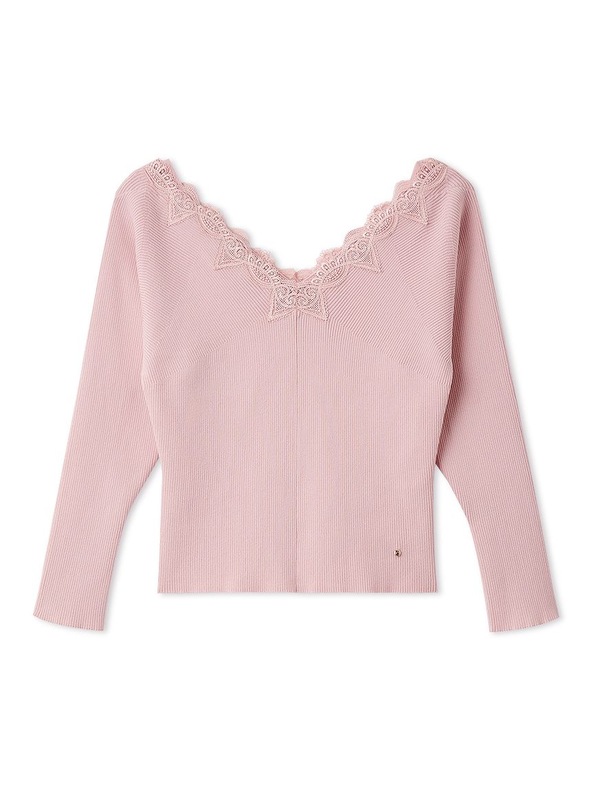 ハートレースニットプルオーバー(ニットプルオーバー)｜TOPS（トップス