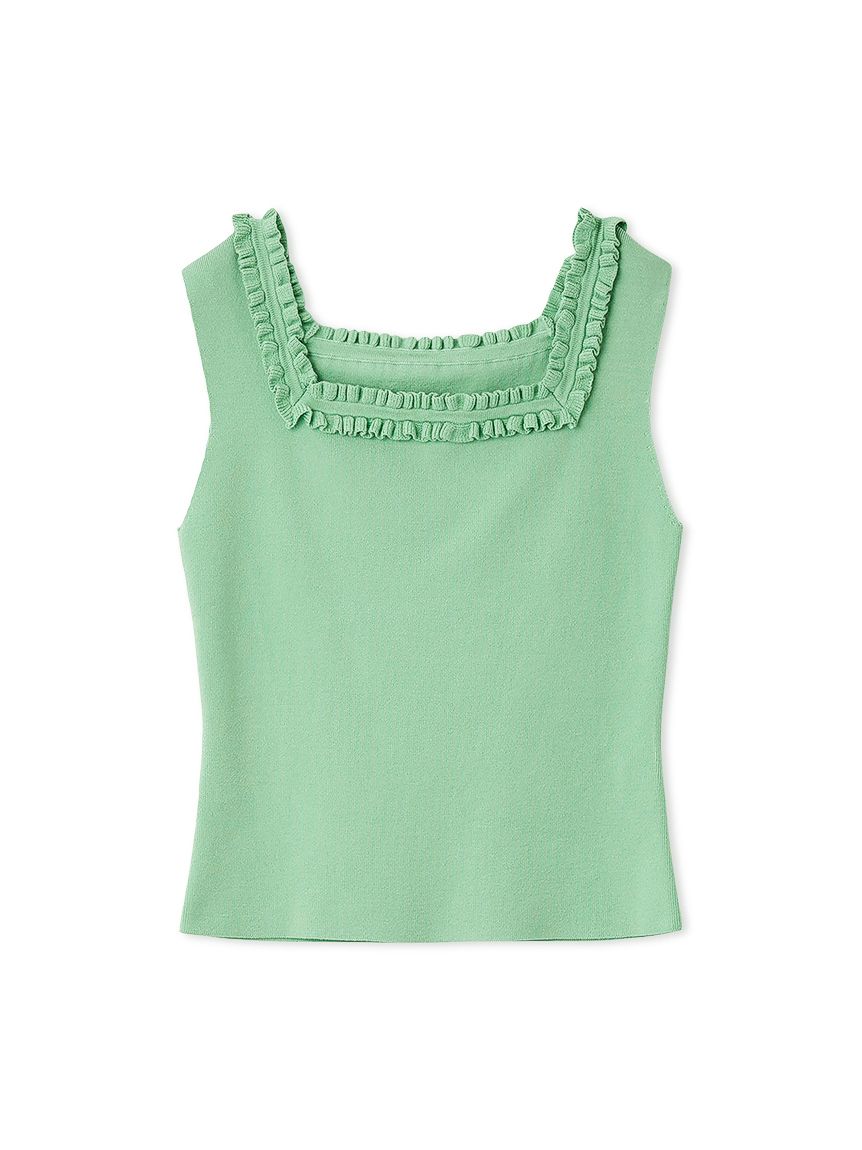 UVカット】【洗える】フリルトリムニットアンサンブル(ニットプル