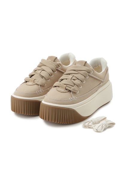 靴 UGG for emmi W EZ-DUZZIT LACE (WHT) 24 UGG for emmi】W EZ-DUZZIT LACE(スニーカー)｜シューズ｜emmi