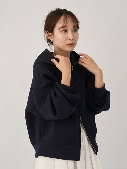 emmi メッシュフードジャケット ブラック Amazon | [シロハト] エミ メッシュレイヤードナイロンブルゾン