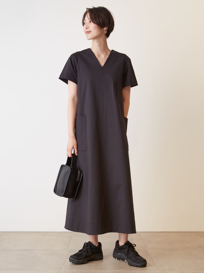 Emmi Atelier オーガニックコットン5分袖ワンピ マキシ ロングワンピース ワンピース Emmi エミ の通販サイト 公式