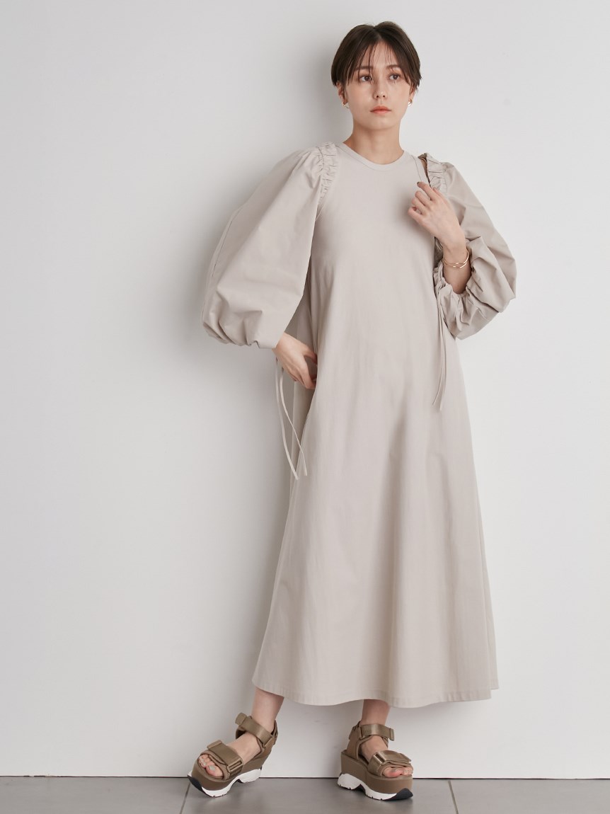 emmi atelier】タフタボレロ付きカットワンピース(ワンピース)｜emmi 