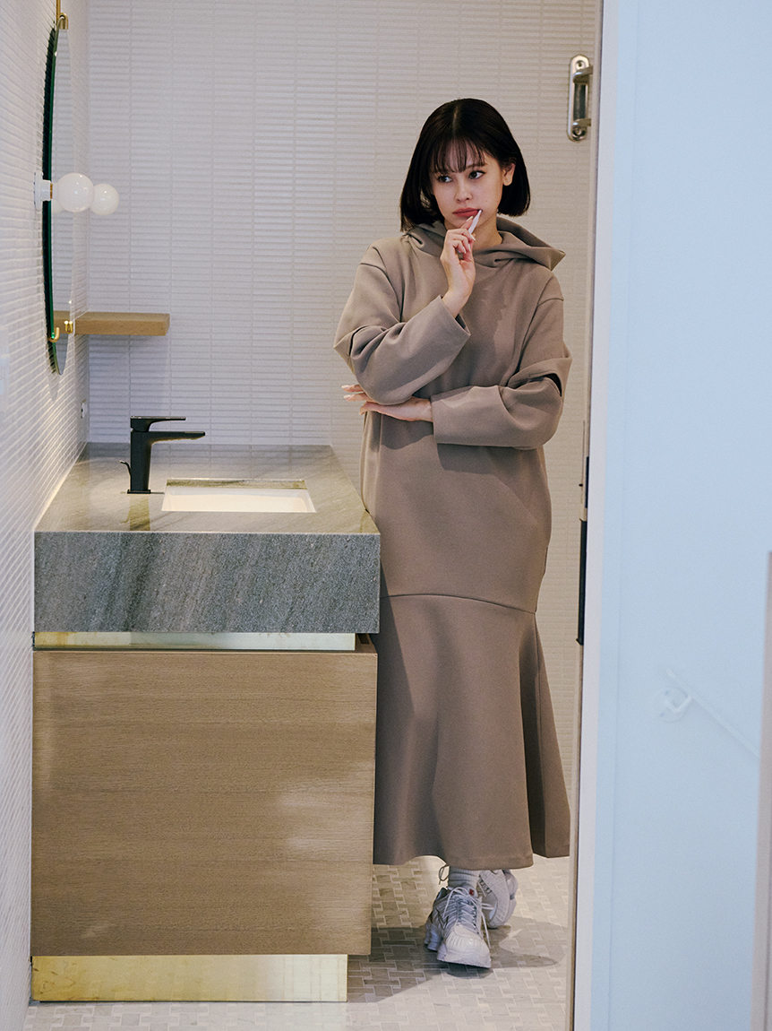 フーディーカットワンピース