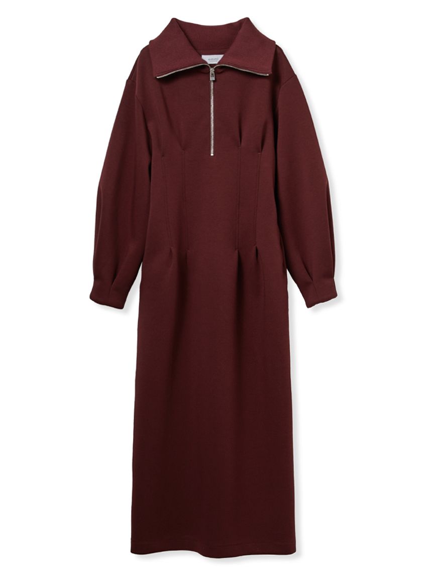 ◯CASTELBAJA ハーフジップ ワンピース ONLINE限定】ハーフジップダンボールワンピース(カットワンピース