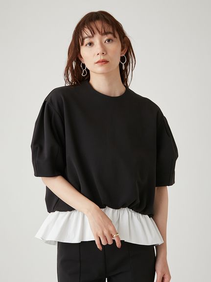 emmi atelier】ウエストドロストデザインシャツ(シャツ・ブラウス