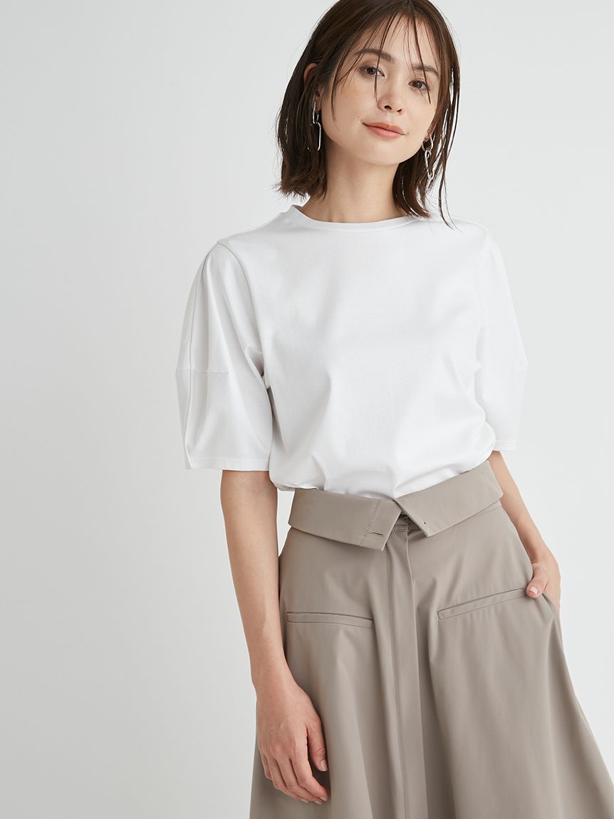 emmi atelier】シルケットカットＴシャツ(Tシャツ/カットソー