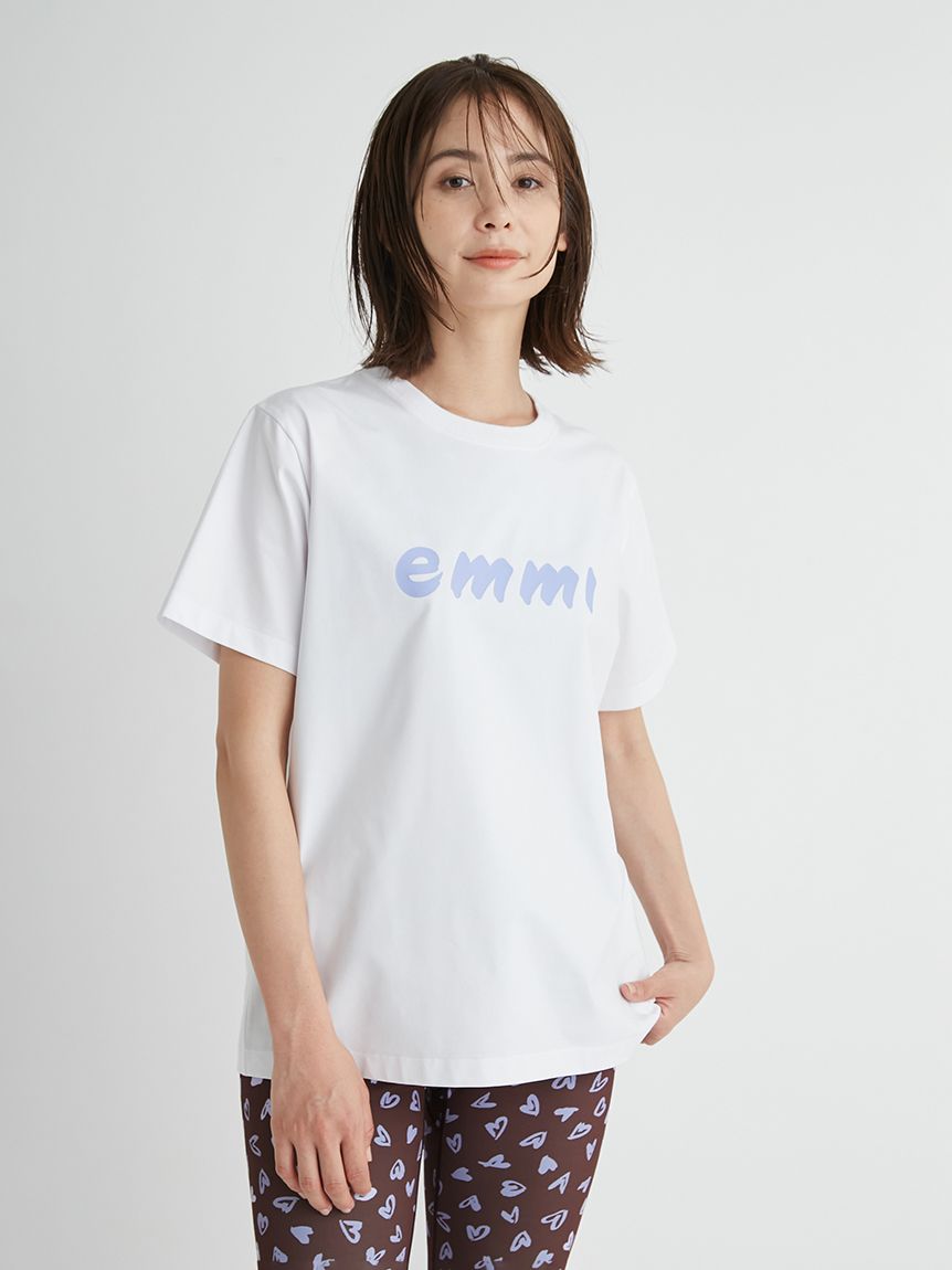 emmi atelier】ペイントemmiロゴTシャツ(Tシャツ/カットソー