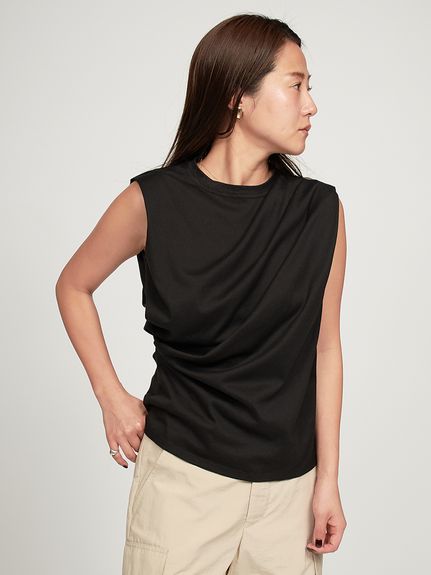 エミ emmi×PlaX TM タックデザイントップス emmi emmi×PlaX（TM）】タックデザイントップス(Tシャツ/カットソー