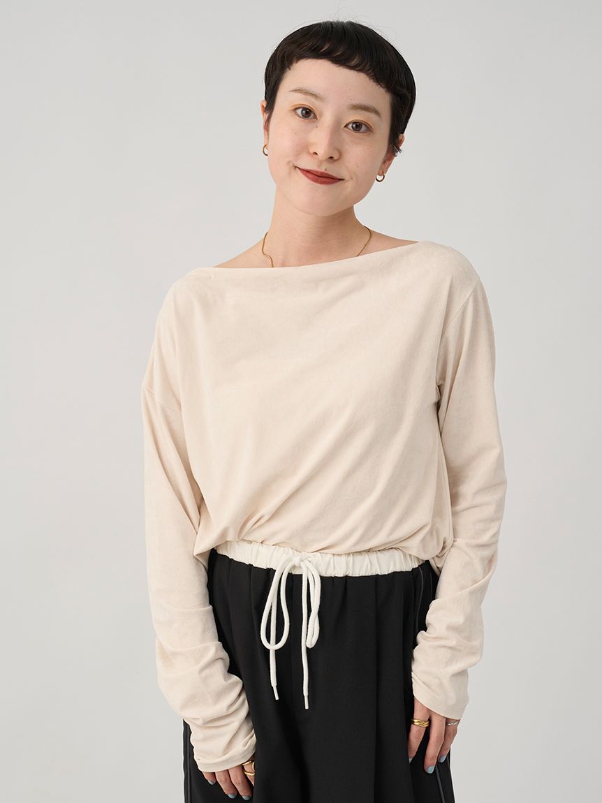 ベロアアシンメトリートップス(カットソー)｜トップス｜emmi（エミ）の