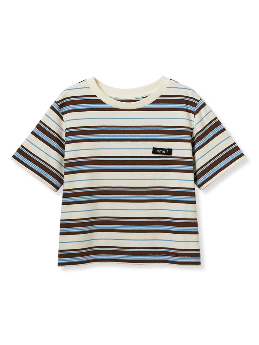 マルチボーダーTシャツ(Tシャツ/カットソー)｜トップス｜emmi