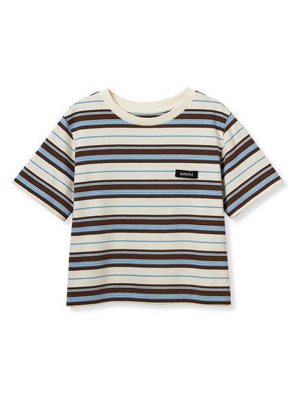 マルチボーダーTシャツ(Tシャツ/カットソー)｜トップス｜emmi（エミ