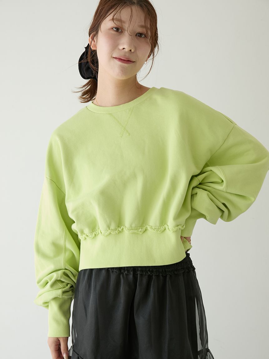 新品タグ付き　エミ emmi atelier フーディーニットプルオーバー スウェットプルオーバー(スウェット/パーカー)｜トップス｜emmi（エミ