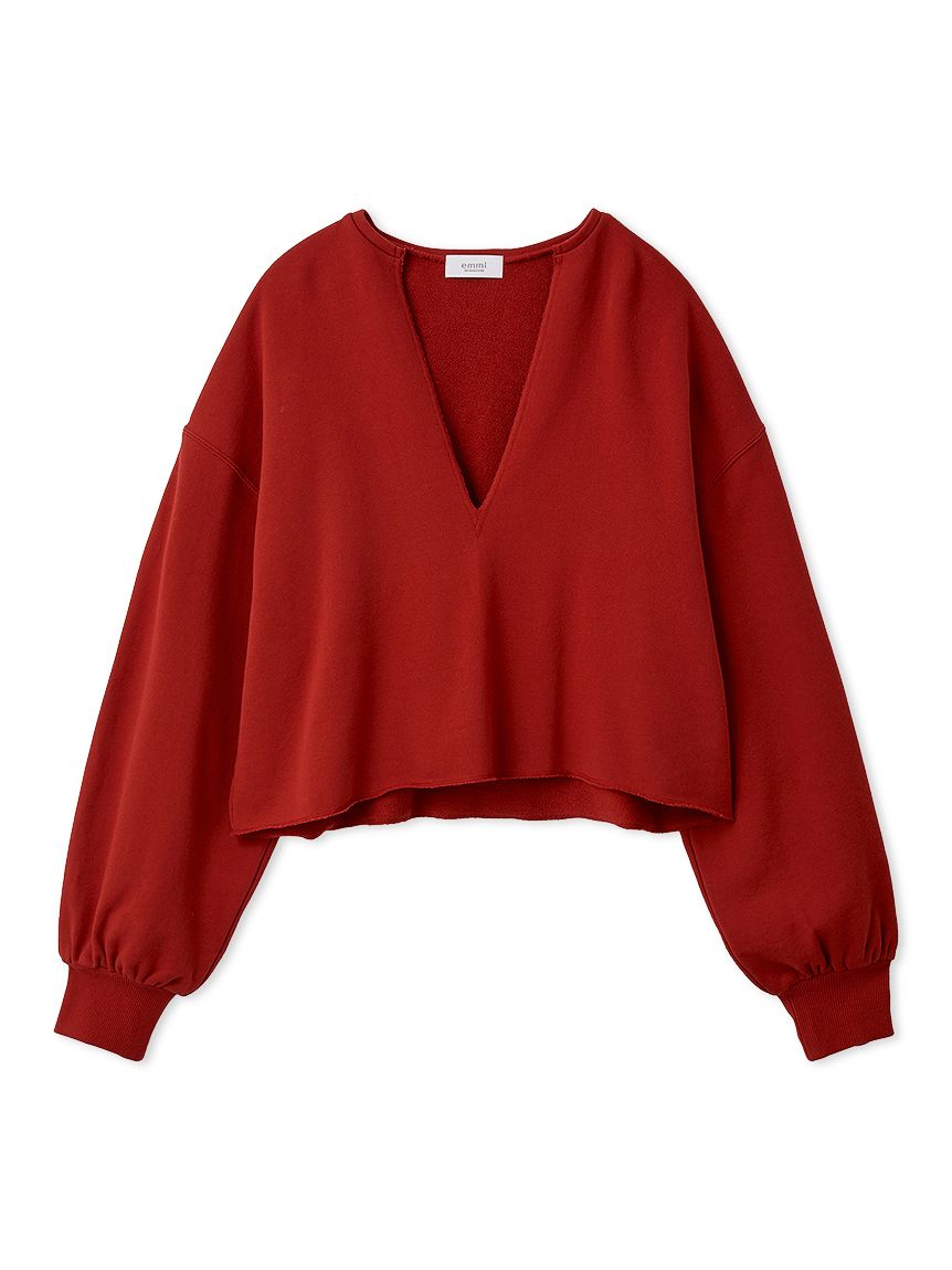 Vネックスウェットプルオーバー【セットアップ対応】(カットソー