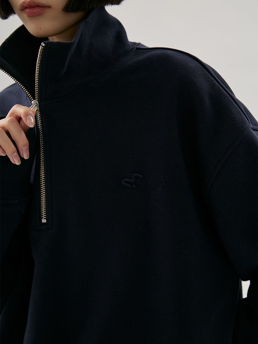 emmi ハーフジップスウェット em】ハーフジップスウェット【セットアップ対応】(Tシャツ/カットソー