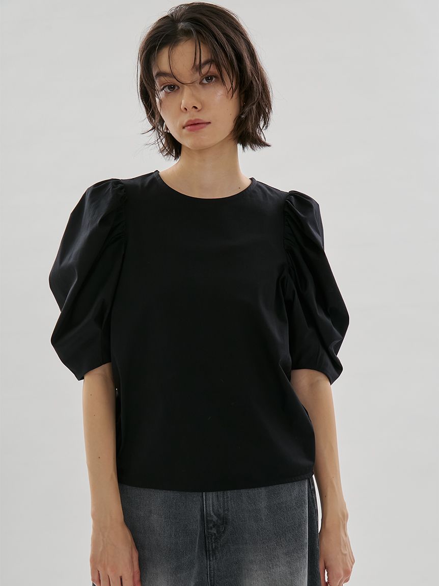 エムドット　em. アシメントリーカットソー Asymmetry Hem Tops – em.