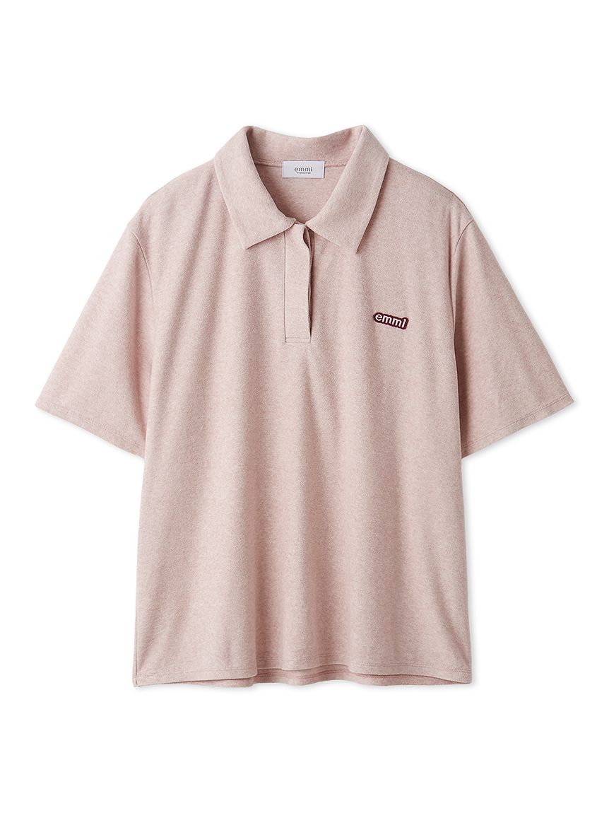 emmiロゴニットポロトップス emmiロゴパイルポロトップス【セットアップ対応】(Tシャツ/カットソー