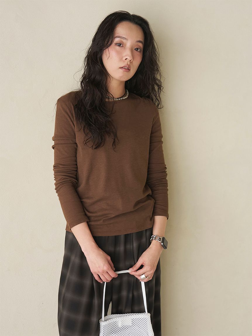 emmi×Plax(TM)】クルーネックカットソー(Tシャツ・カットソー)｜TOPS