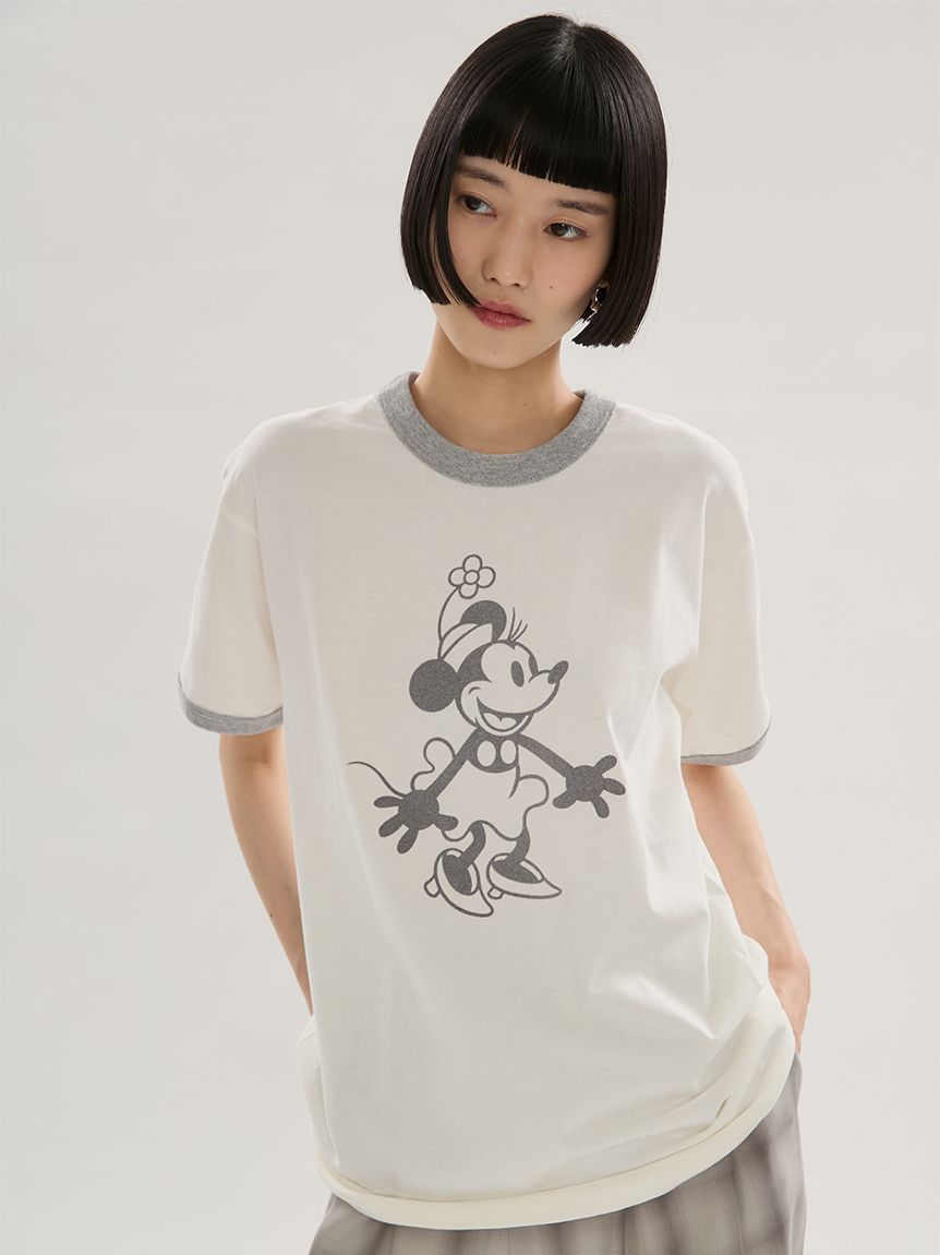 emmi×GOOD ROCK SPEED】MINNIE MOUSE/リンガー Tシャツ(Tシャツ
